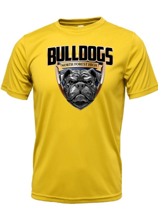 3D Bulldog T-Shirt (Gold)
